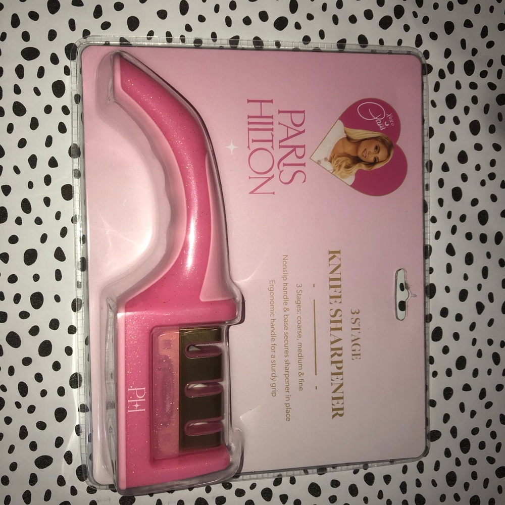 Paris Hilton Pink Knife Sharpener